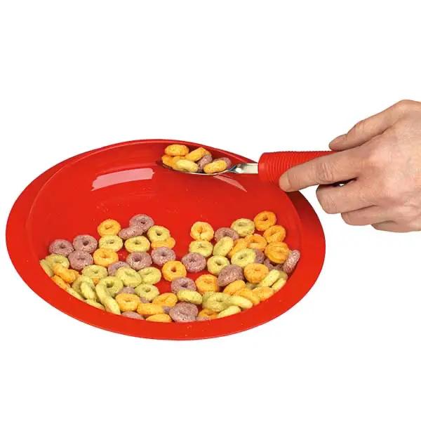 Teller mit Innenrand und Antirutsch-Unterseite - Durchmesser 30 cm