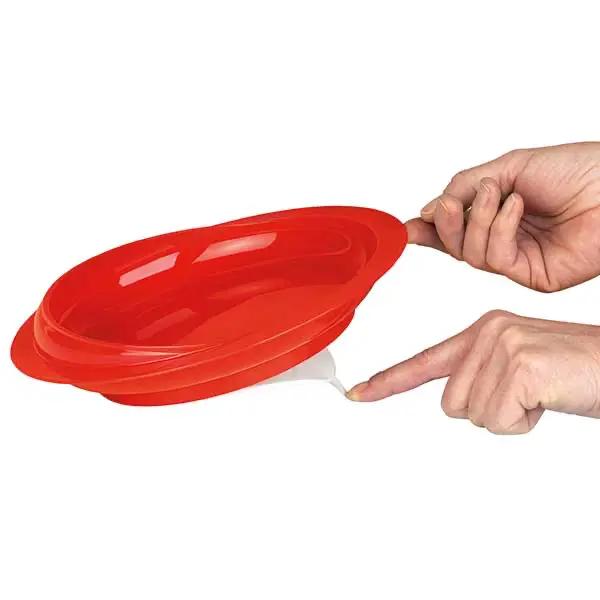Teller mit Innenrand und Antirutsch-Unterseite - Durchmesser 30 cm