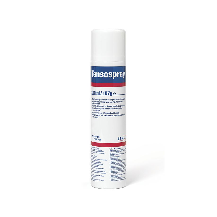 Tensospray Sprühkleber - Fest Haftender Klebstoff, für Wundabdeckungen und Tapeverbände (SSB-fähig)