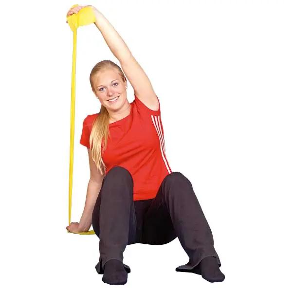 Theraband Therapie-Bewegungsband - Sehr flexibles Latex-Gummiband, farbcodiert