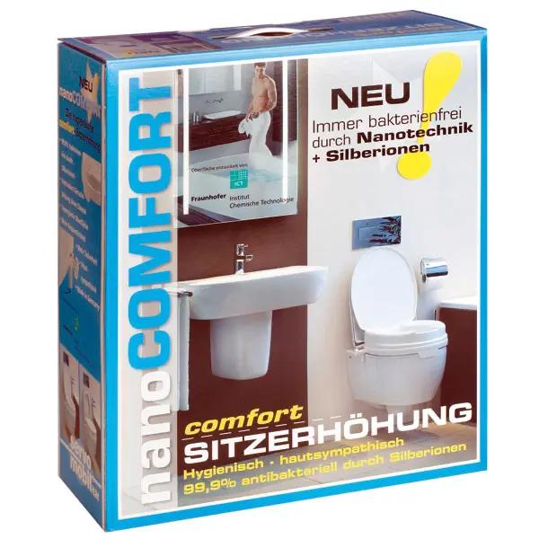 Toilettensitzerhöhung mit Deckel - 10 cm Erhöhung des Toilettensitzes