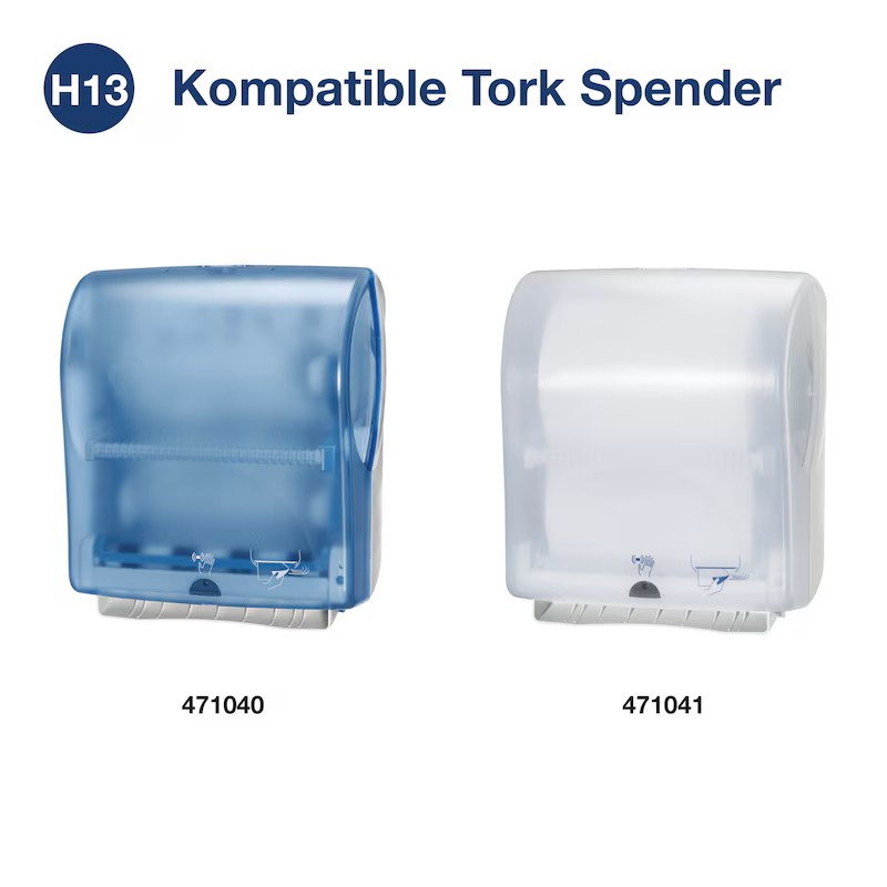 Tork Advanced Rollenhandtuch, 6 Rollen - weiß, 2-lagig, 24,7 cm x 143 m, für H13-System