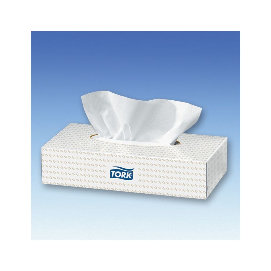 Tork Kosmetiktücher - 20 x 20,8 cm, Hochweißes 2-lagiges Tissue