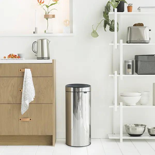 Touch Bin New - 30 Liter, Mülleimer mit Soft-Touch-Öffnungssystem