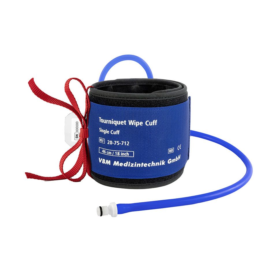 Tourniquet Wipe Cuff - Einfachmanschette, 8 Größen, Aufbereitung durch Wischdesinfektion