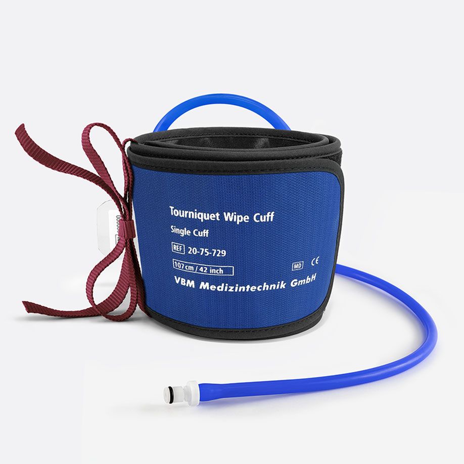 Tourniquet Wipe Cuff - Einfachmanschette, 8 Größen, Aufbereitung durch Wischdesinfektion