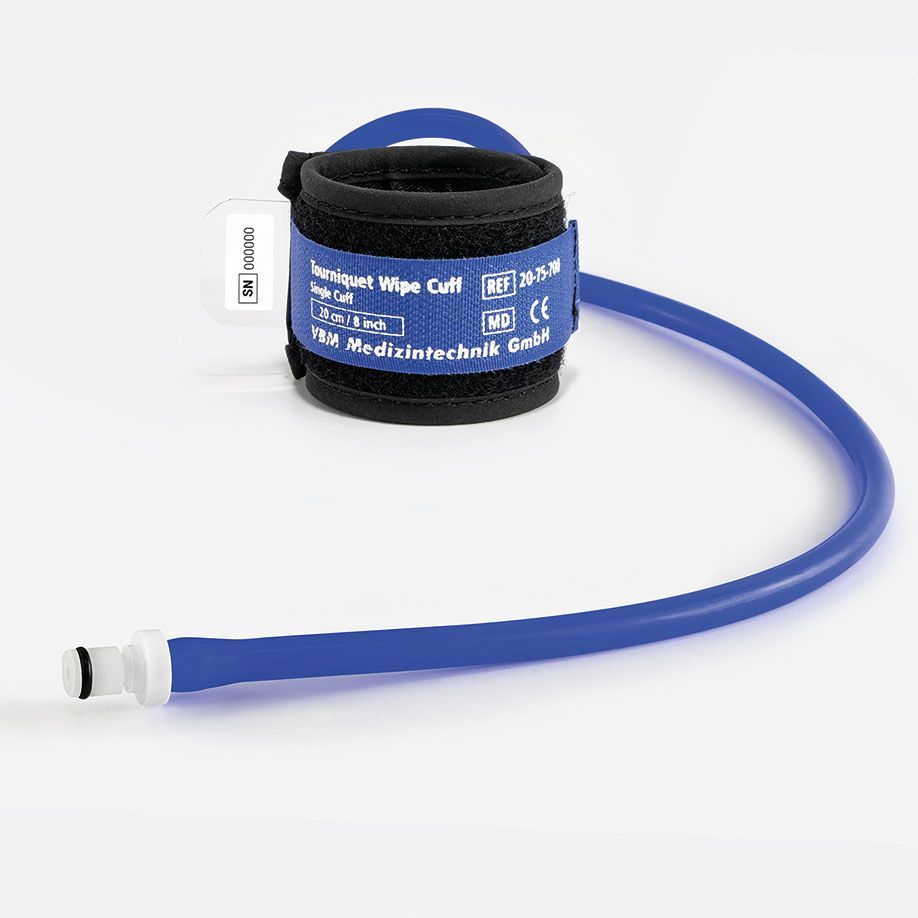 Tourniquet Wipe Cuff - Einfachmanschette, 8 Größen, Aufbereitung durch Wischdesinfektion