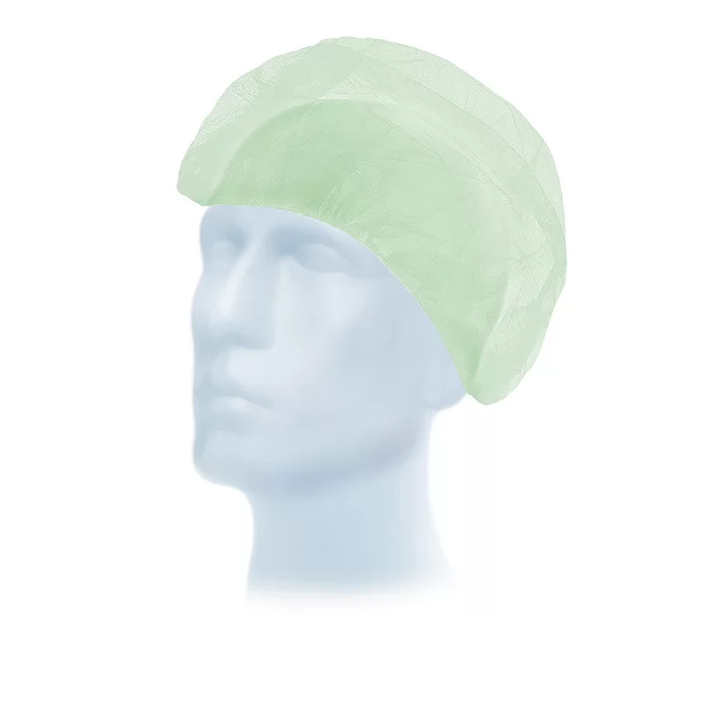 Universelle Baretthaube "Suavel Astrid" - Unsteril, Atmungsaktiv, 100 Stück , grün