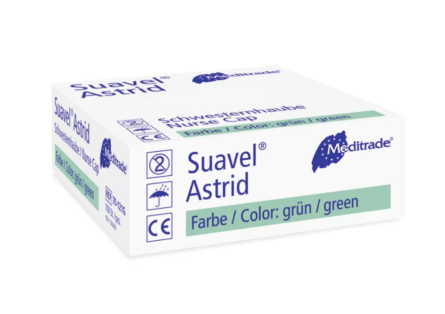 Universelle Baretthaube "Suavel Astrid" - Unsteril, Atmungsaktiv, 100 Stück 