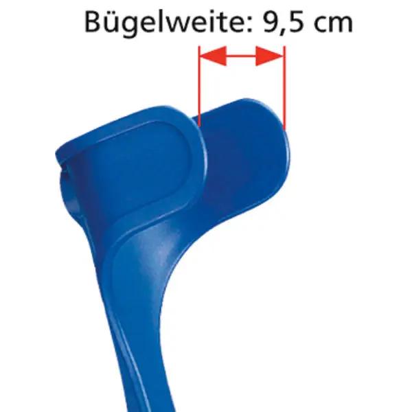 Unterarm-Gehstütze Standard - Höhenverstellbar bis Griff: 76 - 96 cm