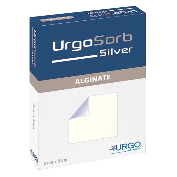 UrgoSorb Silver - Antibakterielle Alginatwundauflage mit Calciumalginat & Silberkomplex
