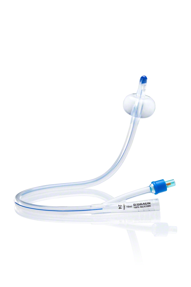 Urimed Cath Silikon-Dauerkatheter - Ch. 18, 42 cm lang, steril verpackt, mit Nelatonspitze