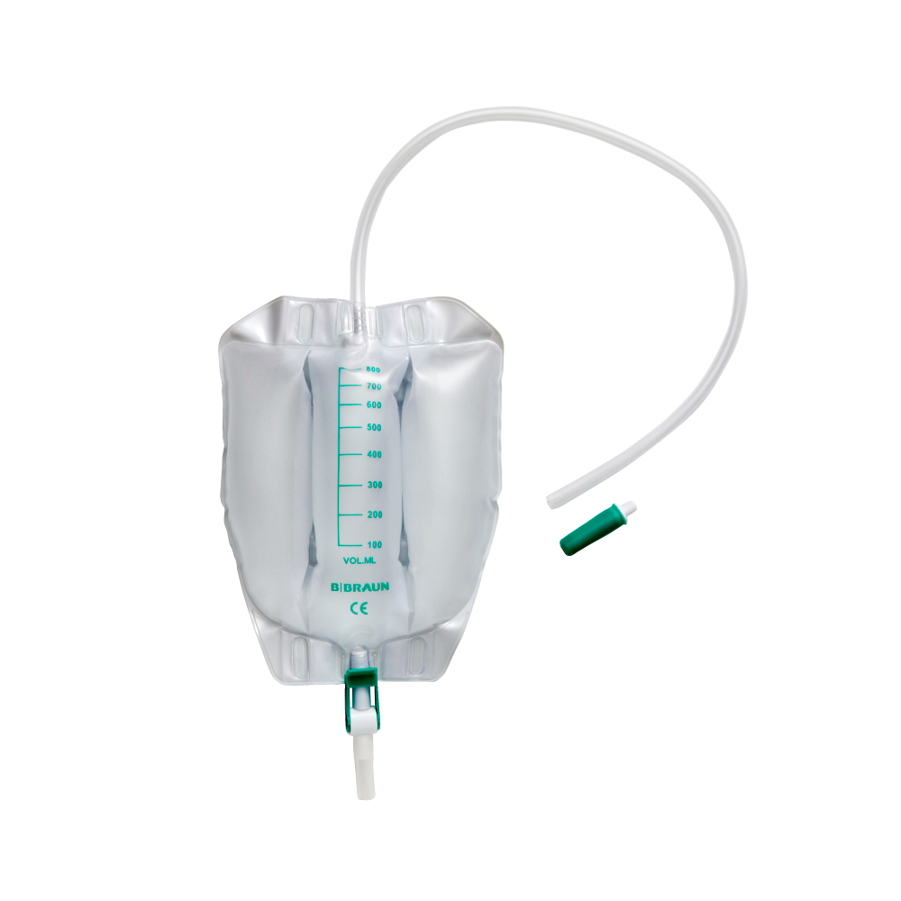 Urimed Tribag Plus Beinbeutel unsteril - Vliesrückseite, latexfrei, mit Sicherheitsventil