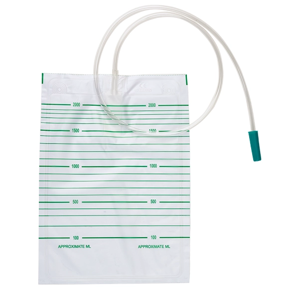 Urinbeutel 2 Liter Unsteril - graduiert - Schlauch 90 cm