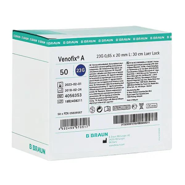Venofix A Perfusionskanülen - Venenpunktionskanüle mit Schlauch und Luer Lock-Ansatz  (SSB-fähig)