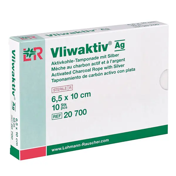 Vliwaktiv Ag, Lohmann & Rauscher - Aktivkohle-Tamponade mit Silberanteil