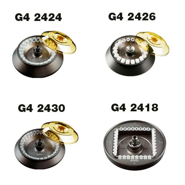 Winkelrotor mit oder ohne Deckel für Hettich Zentrifuge Mikro 200 / 200R