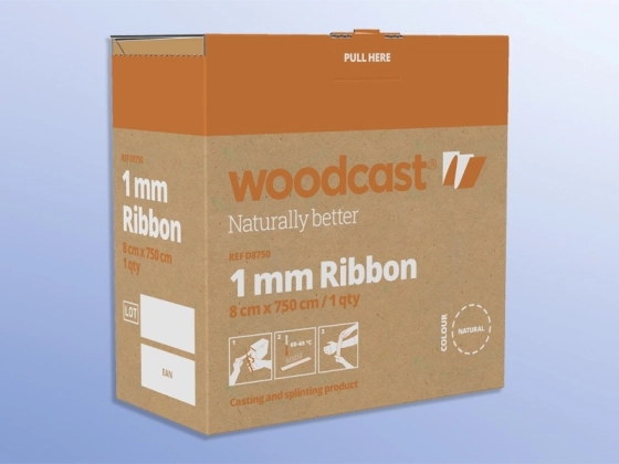 Woodcast Ribbon 1mm - Anpassbare Schiene für Finger und Körper auf der Rolle (SSB-fähig)