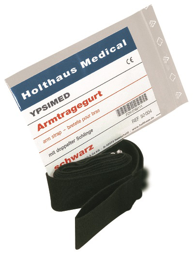 YPSIMED Armtragegurt Schwarz - mit doppelter Schlinge zur Ruhigstellung des Arms (SSB-fähig)