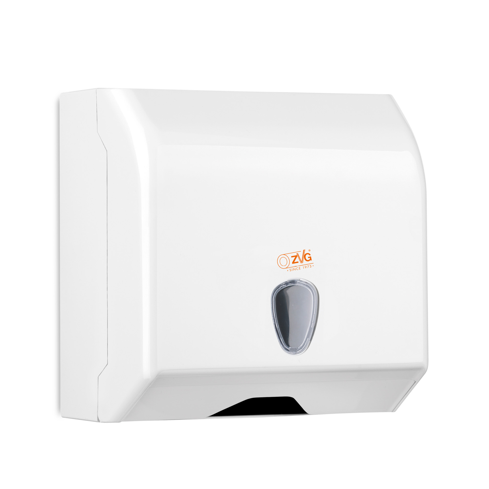 zetMatic Falthandtuchspender Economy klein - Abschließbar mit Sichtfenster max. 350 Blatt