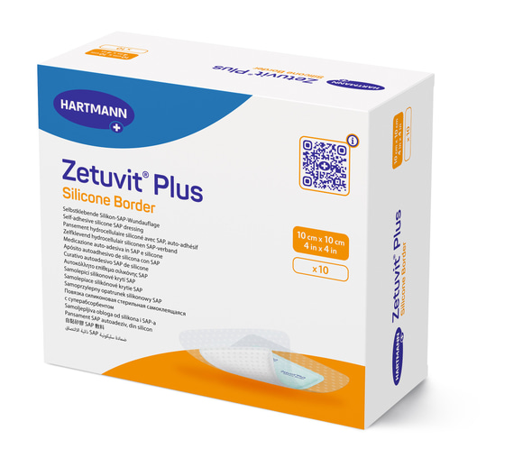 Zetuvit Plus Silicone Border - SAP-Wundauflage mit Silikon-Wundkontaktschicht (SSB-fähig)