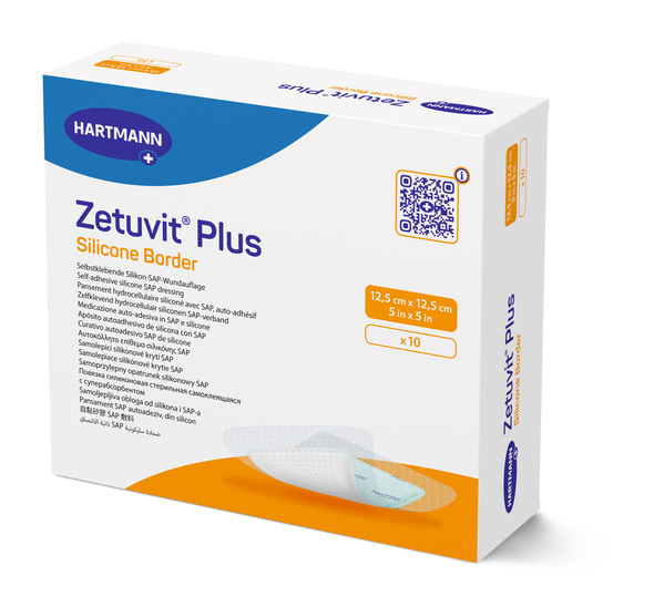 Zetuvit Plus Silicone Border - SAP-Wundauflage mit Silikon-Wundkontaktschicht (SSB-fähig)