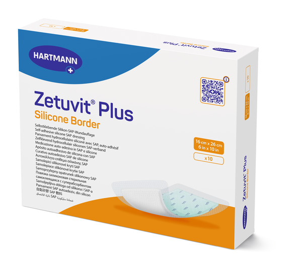 Zetuvit Plus Silicone Border - SAP-Wundauflage mit Silikon-Wundkontaktschicht (SSB-fähig)