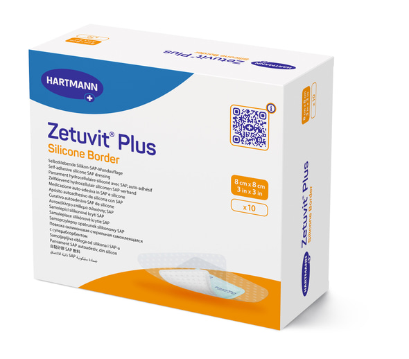 Zetuvit Plus Silicone Border - SAP-Wundauflage mit Silikon-Wundkontaktschicht