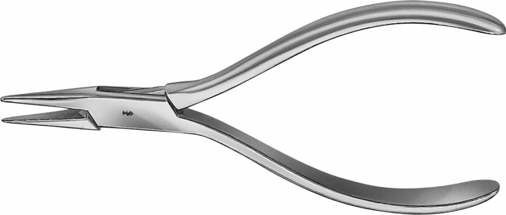 Aesculap MARBURG MODELL Flachzange, 14,0 cm - Maul glatt oder gerieft