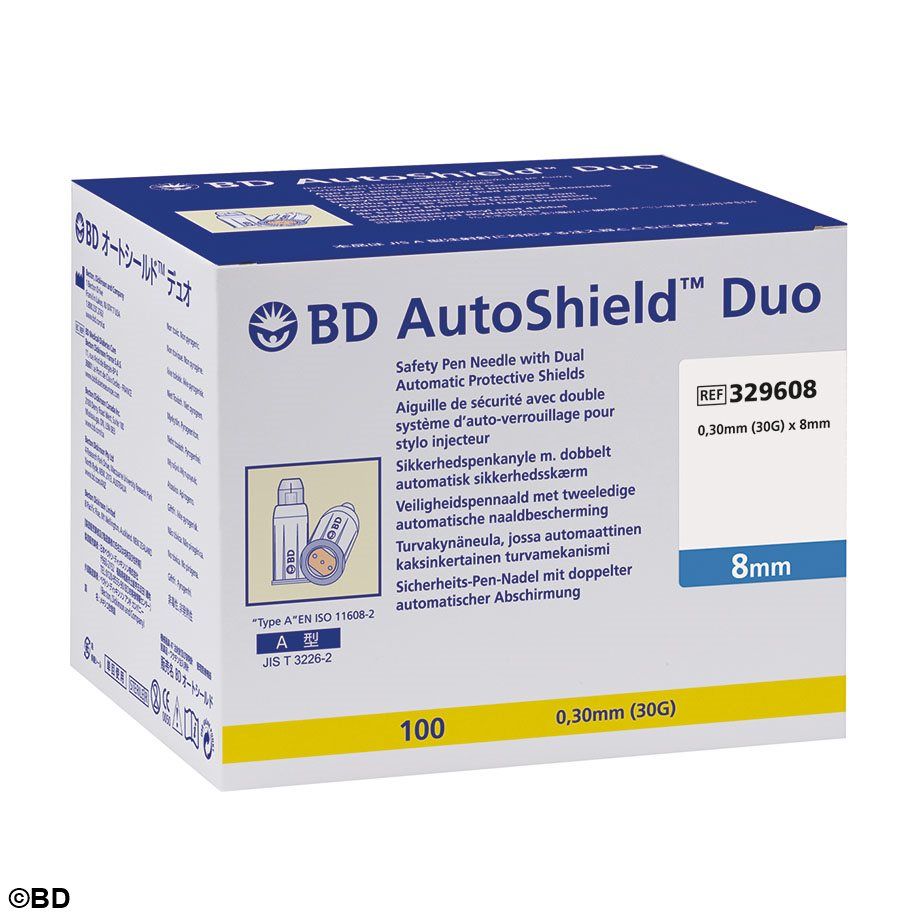 BD AutoShield Duo Sicherheits-Pen-Nadeln - Für alle gängigen Pens der Diabetestherapie