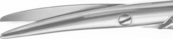 Aesculap TOENNIS-ADSON Präparierschere, 17,5 cm - gebogen, sehr fein, stumpf/stumpf