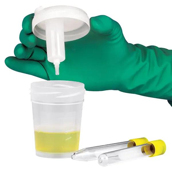 Sicherheits-Urinsammelsystem - Für die kontaminationsfreie Entnahme aus Uringefäßen