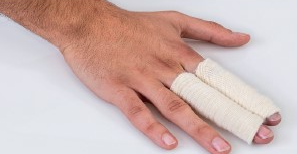 KREWI Finger Zwillingsverband - Gr. S, Länge 10 cm