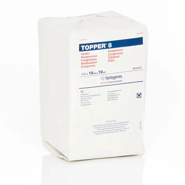 Topper 8 - Mehrzweckkompressen, unsteril, 65% Zellulose/Viskose und 35% Polyester