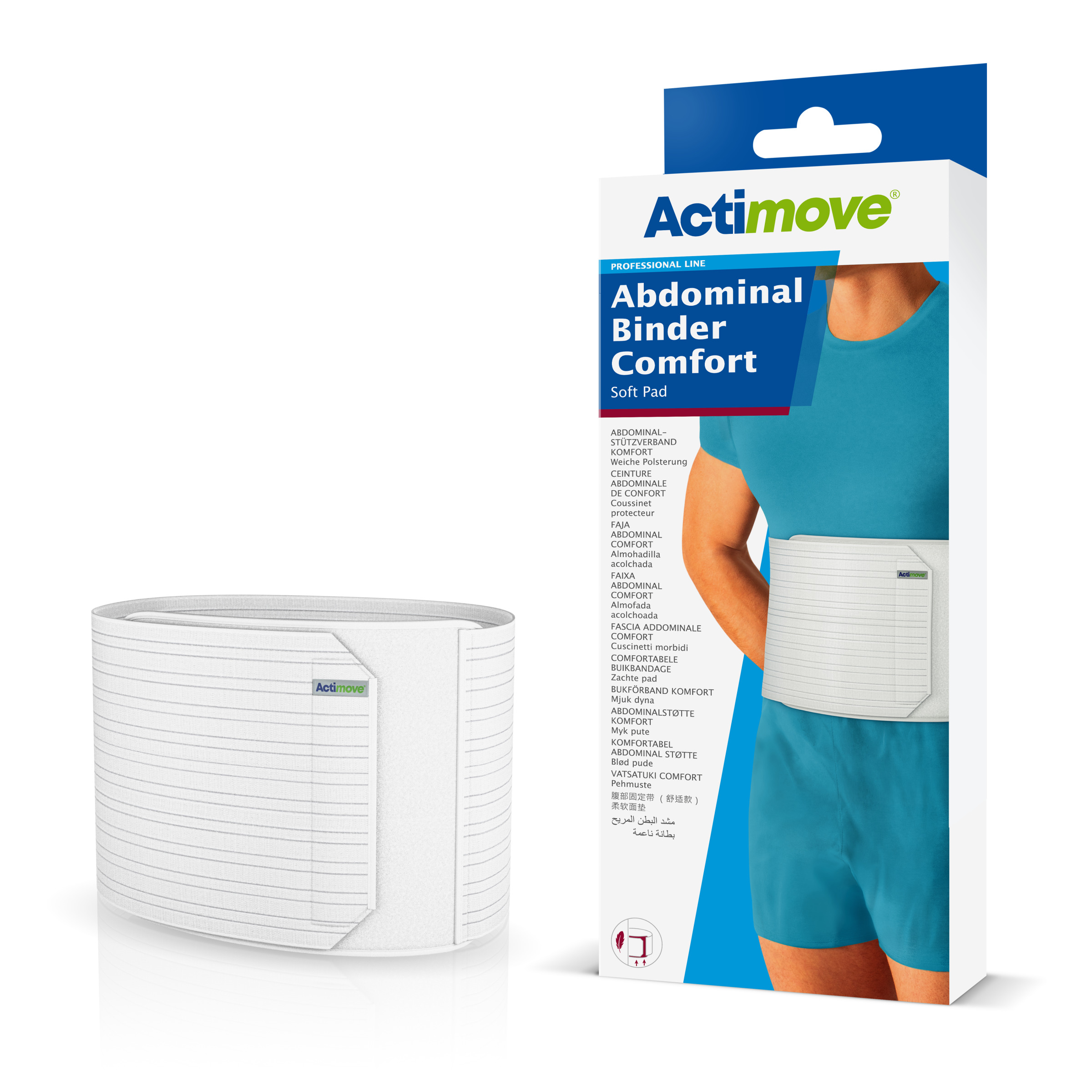 BSN Actimove Abdominal Binder Comfort Bauchbandage - weiß