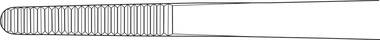 Anatomische Pinzette Standard, 25 cm - gerade, Maulbreite 4,10 mm, gerieft