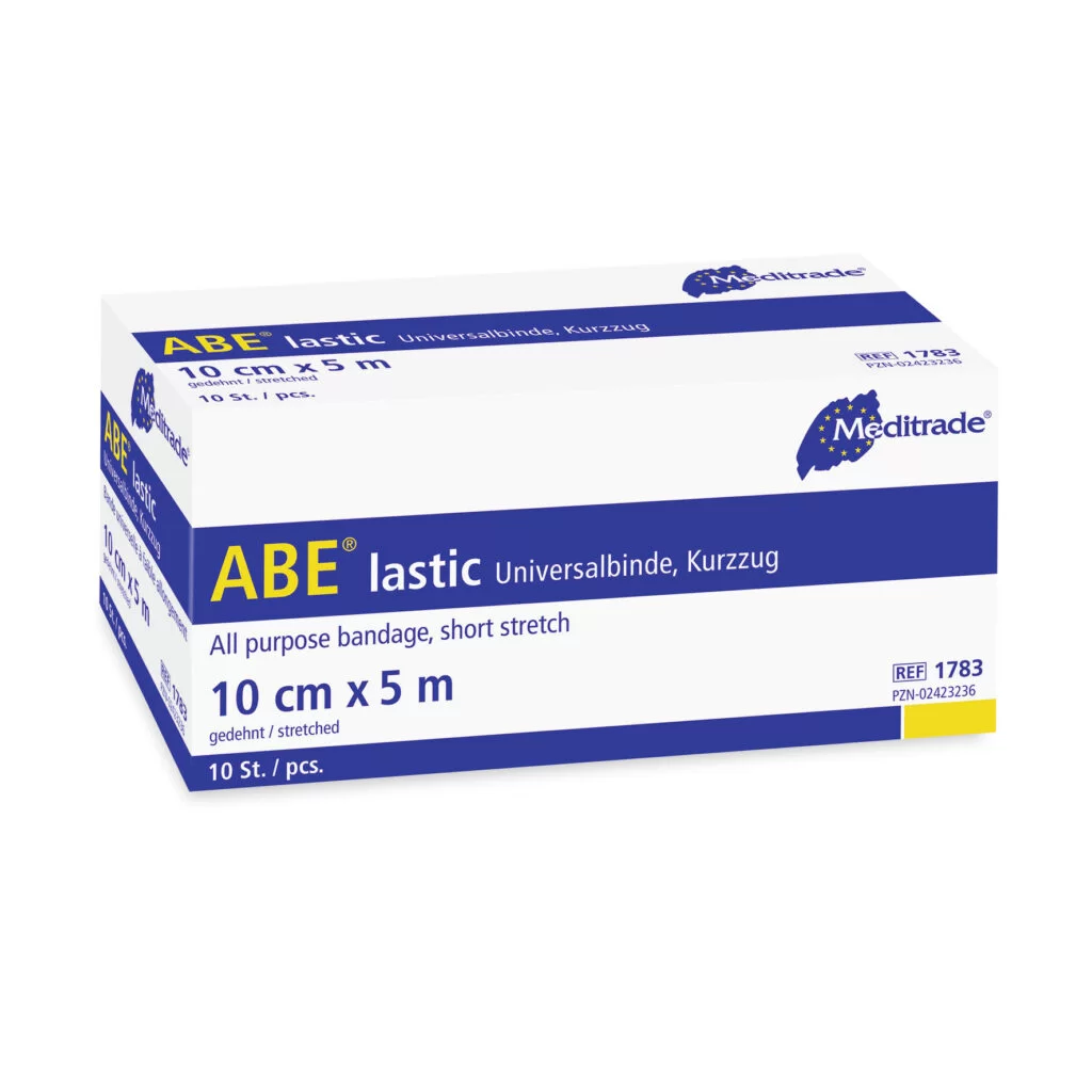 ABE Lastic unsteril - dauerelastische Universalbinde mit kurzem Zug