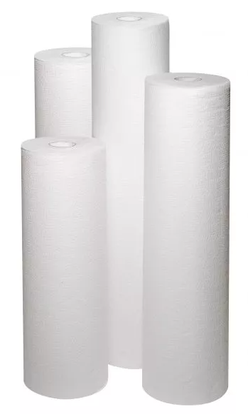 TEMDEX Liegenauflagen - 150 m, 2-lagiges hochweißes Zellstoff-Tissue, 4 Rollen a 395 Blatt