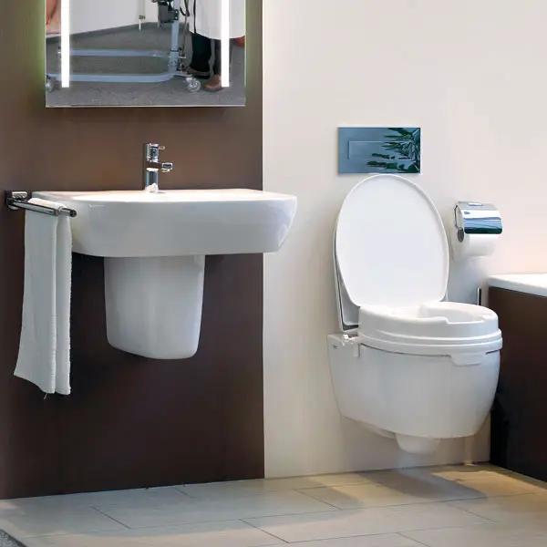Toilettensitzerhöhung mit Deckel - 10 cm Erhöhung des Toilettensitzes