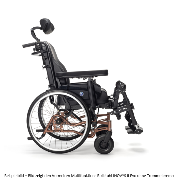 Vermeiren Multifunktions Rollstuhl INOVYS II Evo mit Trommelbremse, Anti-Dekubitus
