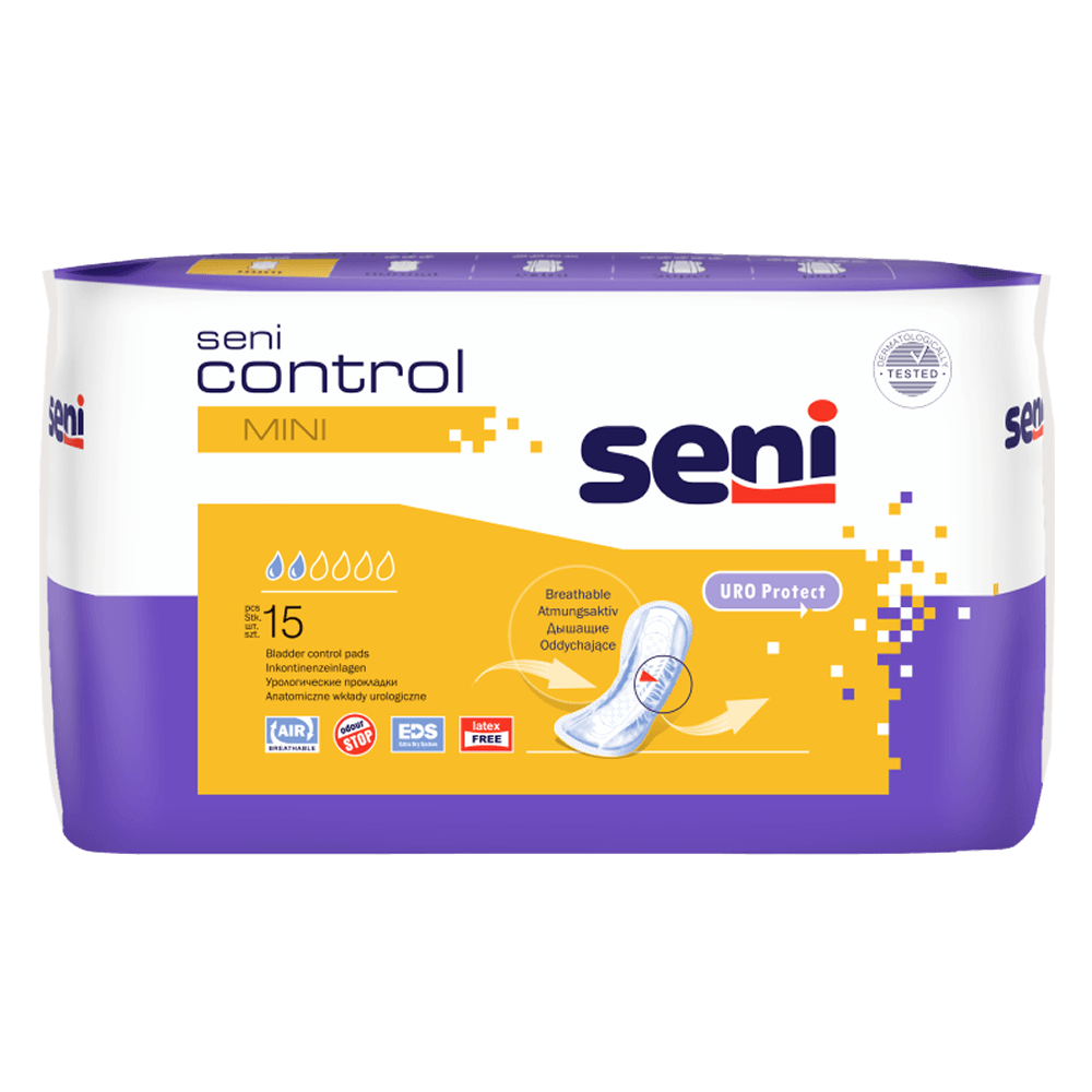 Seni Control Mini Inkontinenzeinlagen - 15 Stück für Damen und Herren