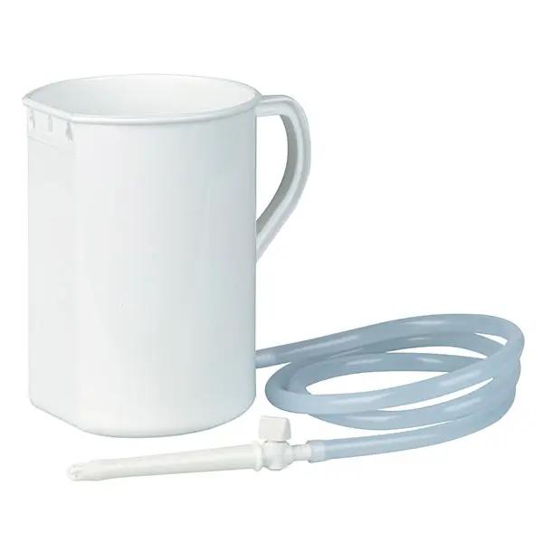 Kunststoff Irrigator 2 Liter - Komplett mit Gummischlauch ca. 120 cm