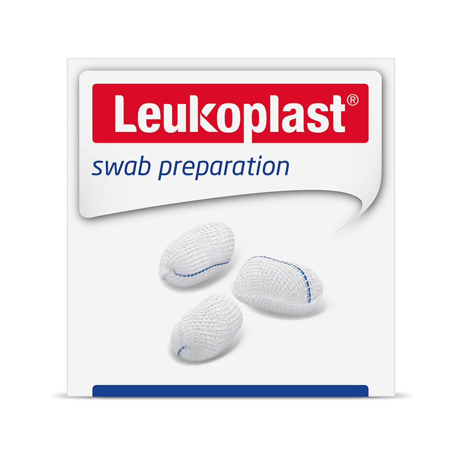 Leukoplast swab ball gauze - Präpariertupfer steril mit Röntgenkontrastfaden