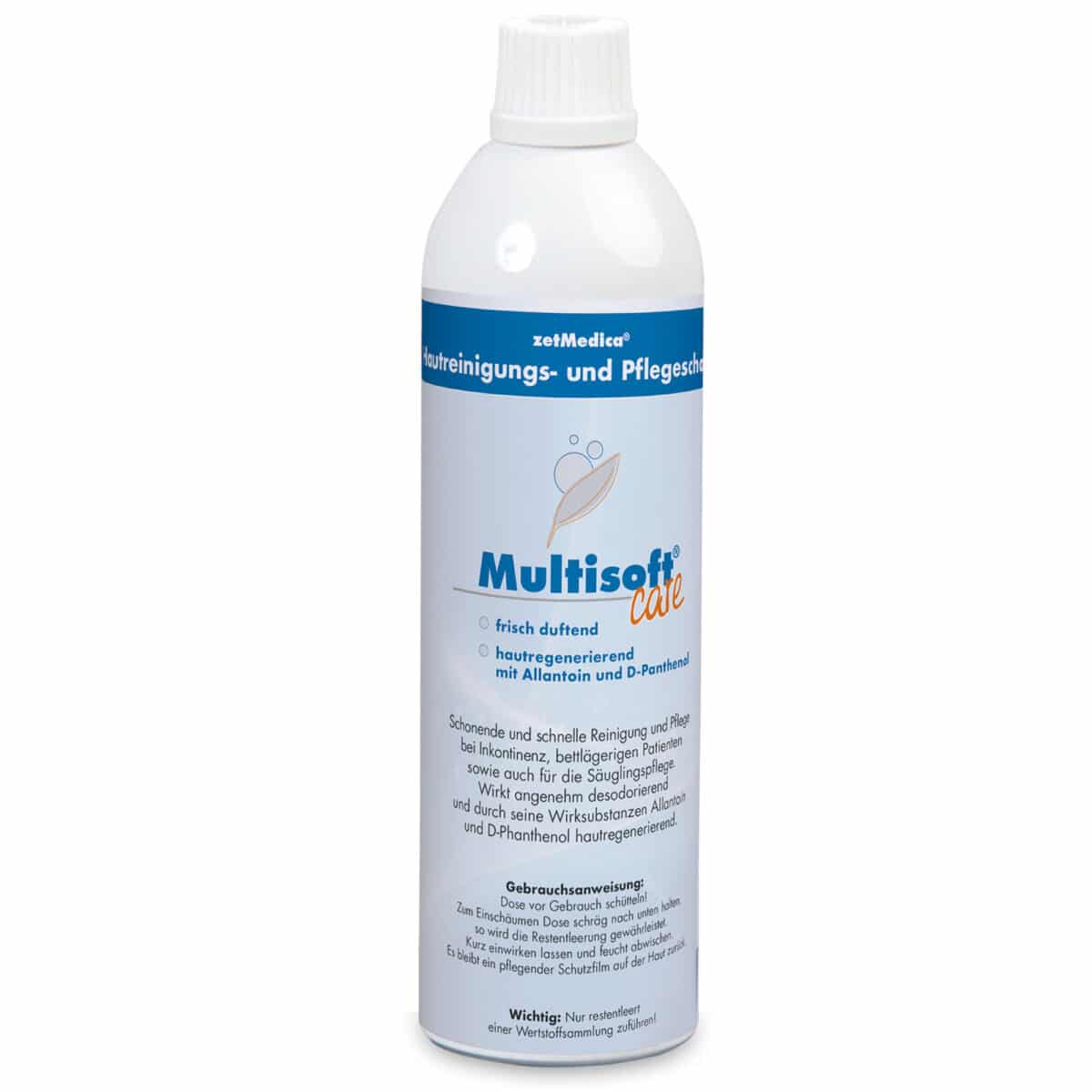 zetMedica Multisoft - Hautreinigungs- und Pflegeschaum 1 Aerosolflasche mit 500 ml