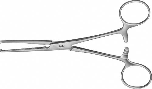 Arterienklemme Kocher, gerade - 1 x 2 Zähne, 15 cm