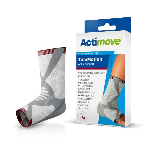 Actimove TaloMotion Sprunggelenkbandage - weiß/rot/grau oder anthrazit