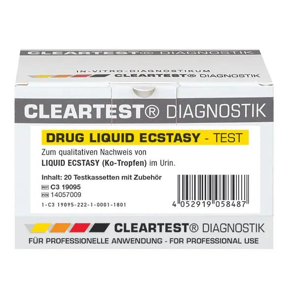 Cleartest Liquid Ecstasy zum Nachweis von GHB - Schnelltest zum Screening von K.o.-Tropfen