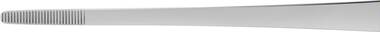 Anatomische Pinzette Standard, 25 cm - gerade, Maulbreite 4,10 mm, gerieft
