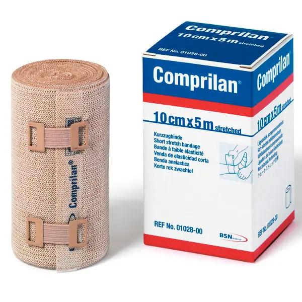 Comprilan - Textilelastische Kurzzugbinde, 70% Dehnbarkeit, 100% Baumwolle