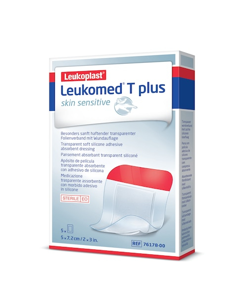 BSN Leukomed T plus skin sensitive - Transparentverband mit Wundauflage steril